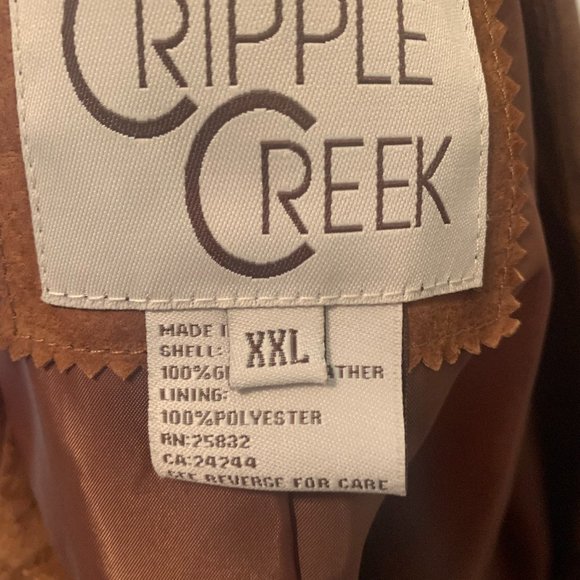 Cripple Creek Suede Fringe Ladies Jacket size XXL - Picture 4 of 10